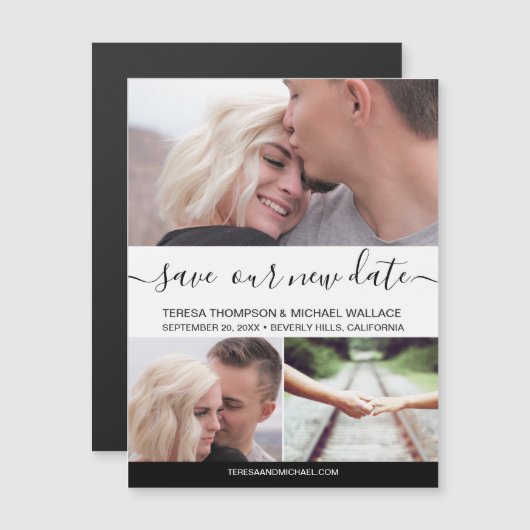Rett unserer neuen Date Custom Fotos Wedding Magneteinladung (Vorne/Hinten)