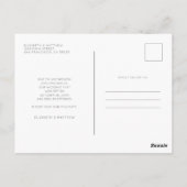 Rett unserer neuen Date Simple Chic Custom Foto We Postkarte (Rückseite)