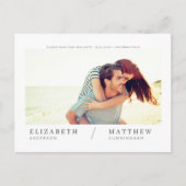 Rett unserer neuen Date Simple Chic Custom Foto We Postkarte (Vorderseite)
