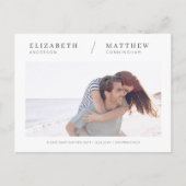 Rett unserer neuen Date Simple Chic Custom Foto We Postkarte (Vorderseite)