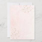 Rett unserer Niedlichen rosa Blumen Elegante Hochz Einladung (Rückseite)