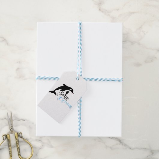 Rett unserer Ozeane Geschenkanhänger (Mit Garn)