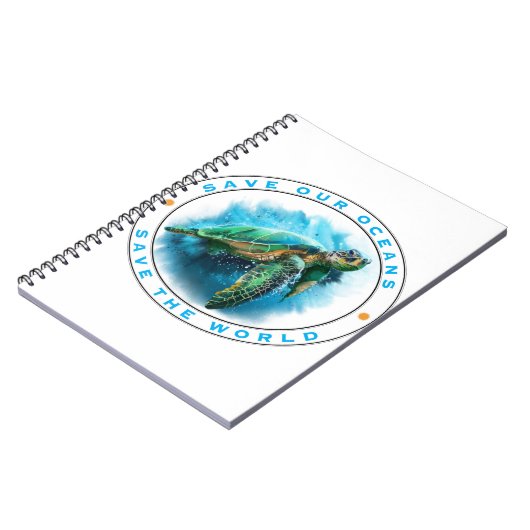 Rett unserer Ozeane - Meeresschildkröte Notizblock (Linke Seite)