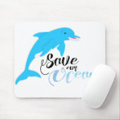 Rett unserer Ozeane Mousepad (Mit Mouse)