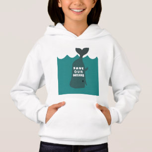 Rett unserer Ozeane Umweltkunst Hoodie