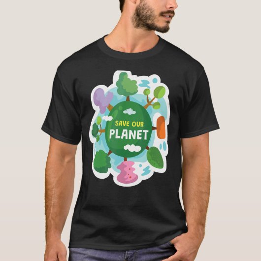 Rett unserer umweltschonenden Umwelt E T-Shirt (Vorderseite)