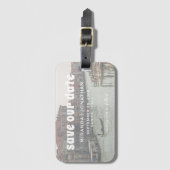 Rett unserer Venedig-Hochzeit in Urlaubsort Gepäckanhänger (Vorderseite Vertikal)