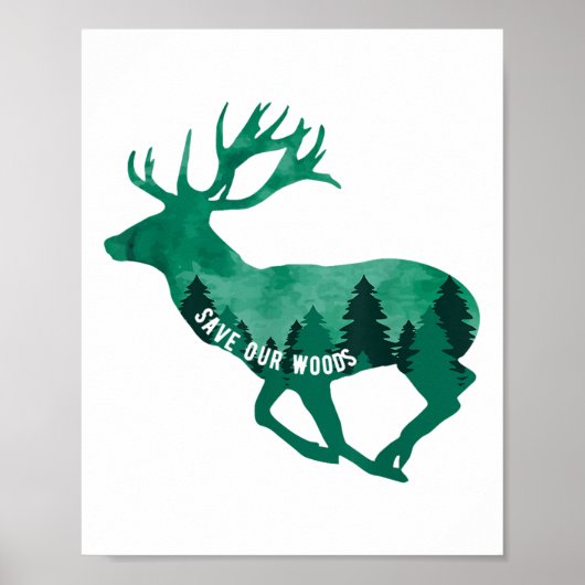 Rett unserer Waldschutzanlage Poster (Vorne)