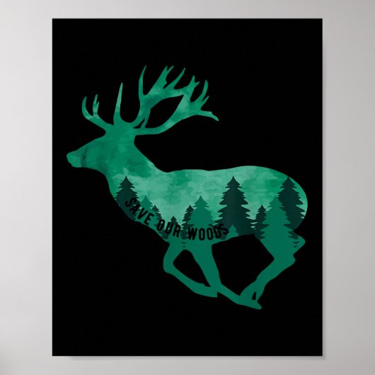 Rett unserer Waldschutzanlage Poster (Vorne)