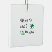 Rett unserer Welt Keramikornament (Rechts)