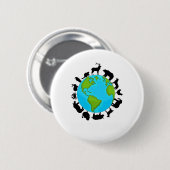 Rett unserer Zuhause Animals Wildlife Conservation Button (Vorne & Hinten)