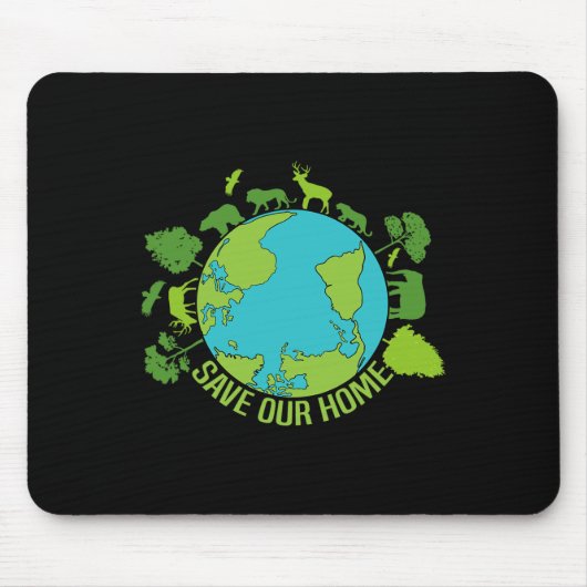 Rett unserer Zuhause Animals Wildlife Conservation Mousepad (Vorne)
