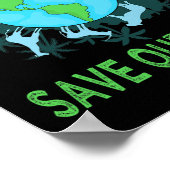 Rett unserer Zuhause Animals Wildlife Conservation Poster (Ecke)