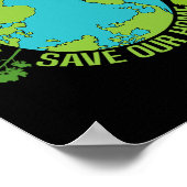Rett unserer Zuhause Animals Wildlife Conservation Poster (Ecke)