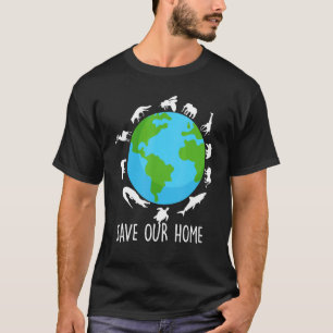 Rett unserer Zuhause Tiere Ecological Wildlife Ear T-Shirt