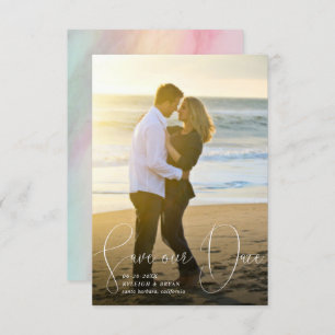 Rett unseres Date Refined Lines Smooth Pen Skript Einladung