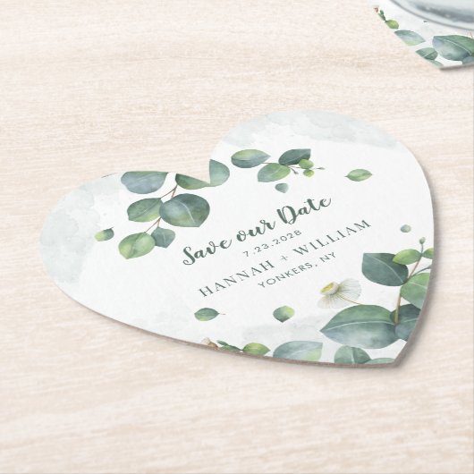 Rett unseres Datums Eukalyptus Greenery Sukkulente Untersetzer (angewinkelt)