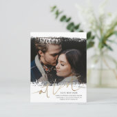 Rett unseres Datums Foto Gold & White (Stehend Vorderseite)