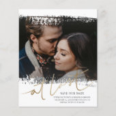 Rett unseres Datums Foto Gold & White (Vorderseite)