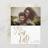 Rett unseres Datums Imitate Gold Calligraphy & Fot (Vorne/Hinten)