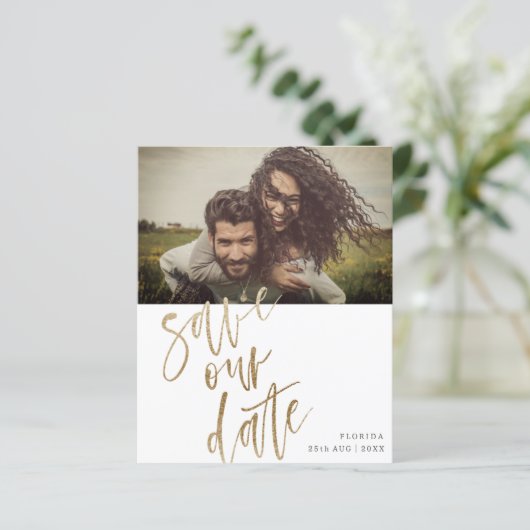 Rett unseres Datums Imitate Gold Calligraphy & Fot (Stehend Vorderseite)