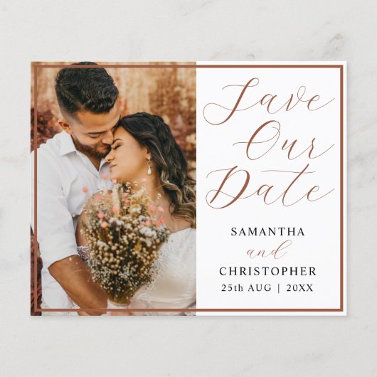 Rett unseres Datums QR Code Foto Hochzeit (Vorderseite)