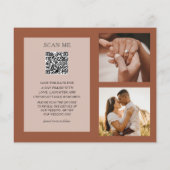 Rett unseres Datums QR Code Foto Hochzeit (Rückseite)