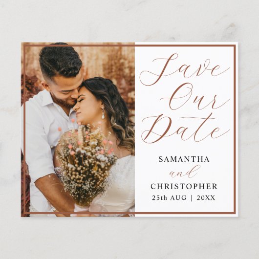 Rett unseres Datums QR Code Foto Hochzeit (Vorderseite)