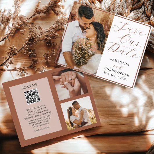 Rett unseres Datums QR Code Foto Hochzeit