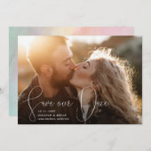 Rett unseres Datums Raffinierte Linien glatter Pen Einladung (Vorne/Hinten)