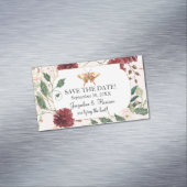 Rett unseres Datums Rosa Schmetterlingsgarten Blum Magnetische Visitenkarte (Beispiel)