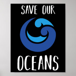 Rett unseres Ozeane Sea Earth Day Ocean Lover Gift Poster