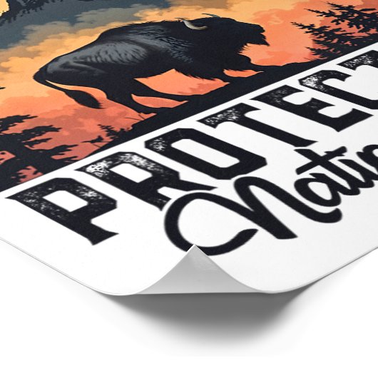 Rett unseres ParkResist Service Bison Buffa Poster (Ecke)