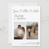 Rett unseres Personalisierten Fotos mit dem Datum Save The Date (Vorderseite)