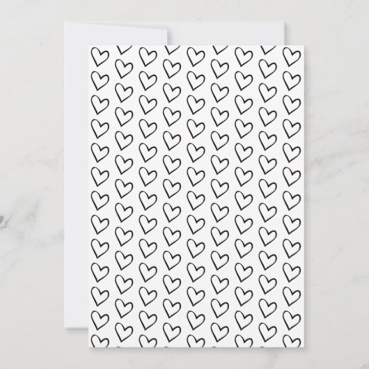 Rett unseres Personalisierten Fotos mit dem Datum Save The Date (Rückseite)