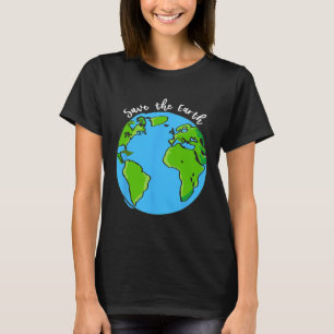 Rett unseres Planeten Erde Tag T Shirt für Kinder 