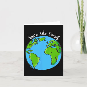 Rett unseres Planeten Erde Tag T Shirt für Kinder Karte