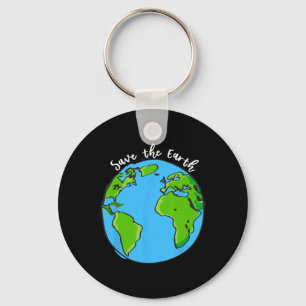 Rett unseres Planeten Erde Tag T Shirt für Kinder  Schlüsselanhänger