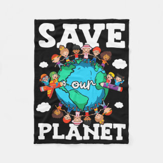 Rett unseres Planeten Natur Advocacy Awareness Ear Fleecedecke