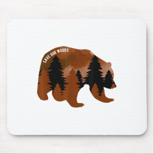 Rett unseres Waldschutzbären Grizz Mousepad