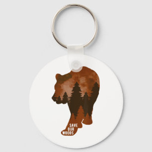Rett unseres Waldschutzbären Grizz Schlüsselanhänger