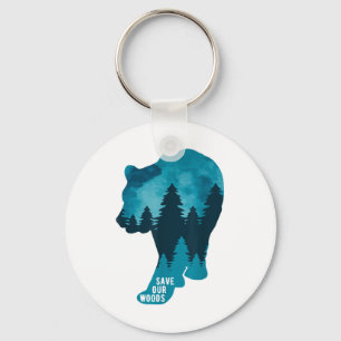 Rett unseres Waldschutzbären Grizz Schlüsselanhänger
