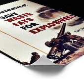 Rett von Altfetten für Sprengstoffe! Poster (Ecke)