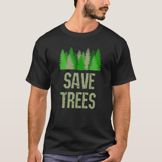 Rett von Bäumen Naturschützer T-Shirt (Vorderseite)