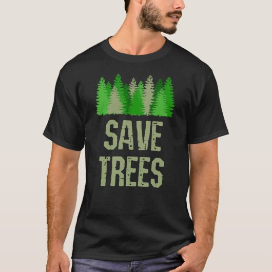 Rett von Bäumen Naturschützer T-Shirt (Vorderseite)