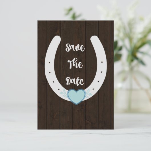 Rett von Horseshoe Save The Date (Stehend Vorderseite)