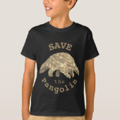 Rett von Pangolinen gefährdete Tierarten T-Shirt (Vorderseite)