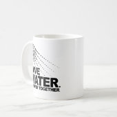 RETT WASSER. DUSCHE ZUSAMMEN. KAFFEETASSE (Vorderseite Links)