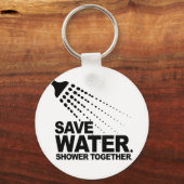 RETT WASSER. DUSCHE ZUSAMMEN. SCHLÜSSELANHÄNGER (Vorderseite)