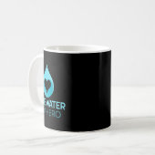 Rett Wasser - sei ein Held. Wasser rettend Umwelt Kaffeetasse (Vorderseite Links)